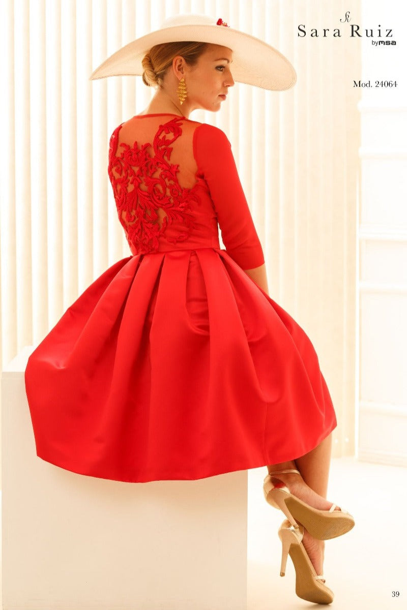 Vestido de fiesta con aplique