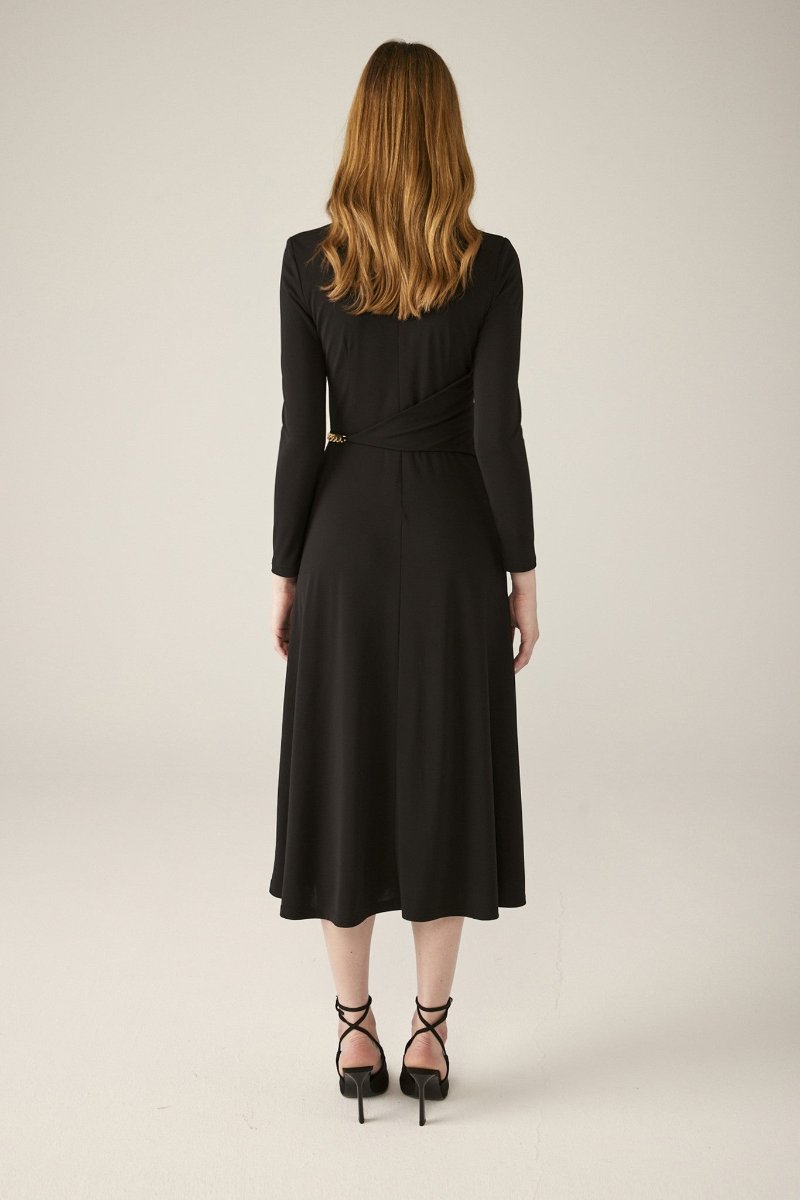 Vestido de fiesta midi cadena