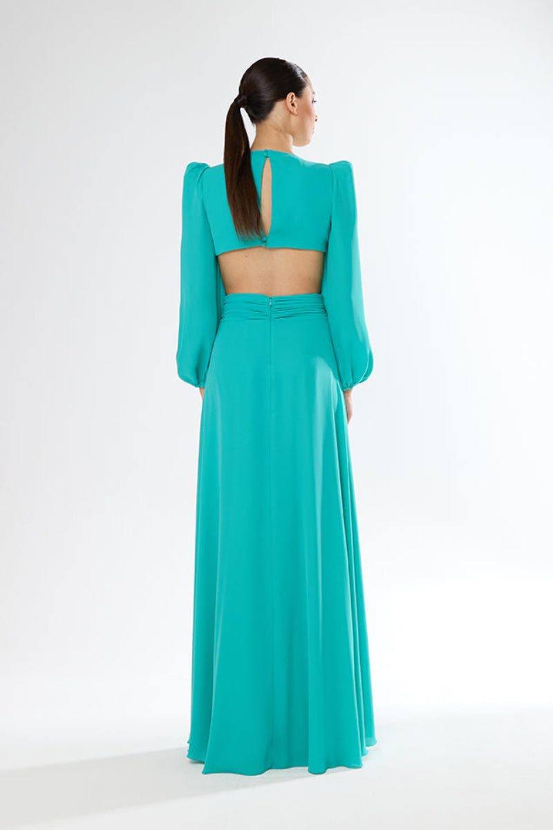 VESTIDO LARGO DANIELA CUT OUT