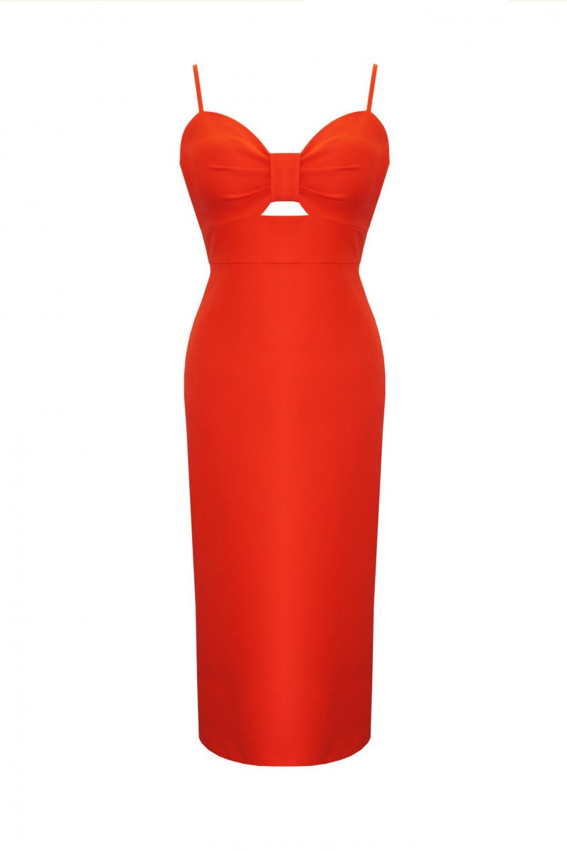 Vestido de fiesta juvenil cut out