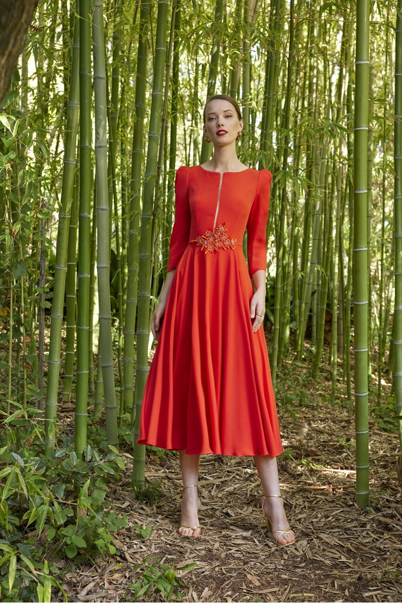 Vestido de fiesta midi Carla Ruiz
