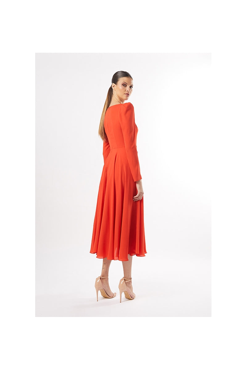 Vestido de fiesta midi Carla Ruiz