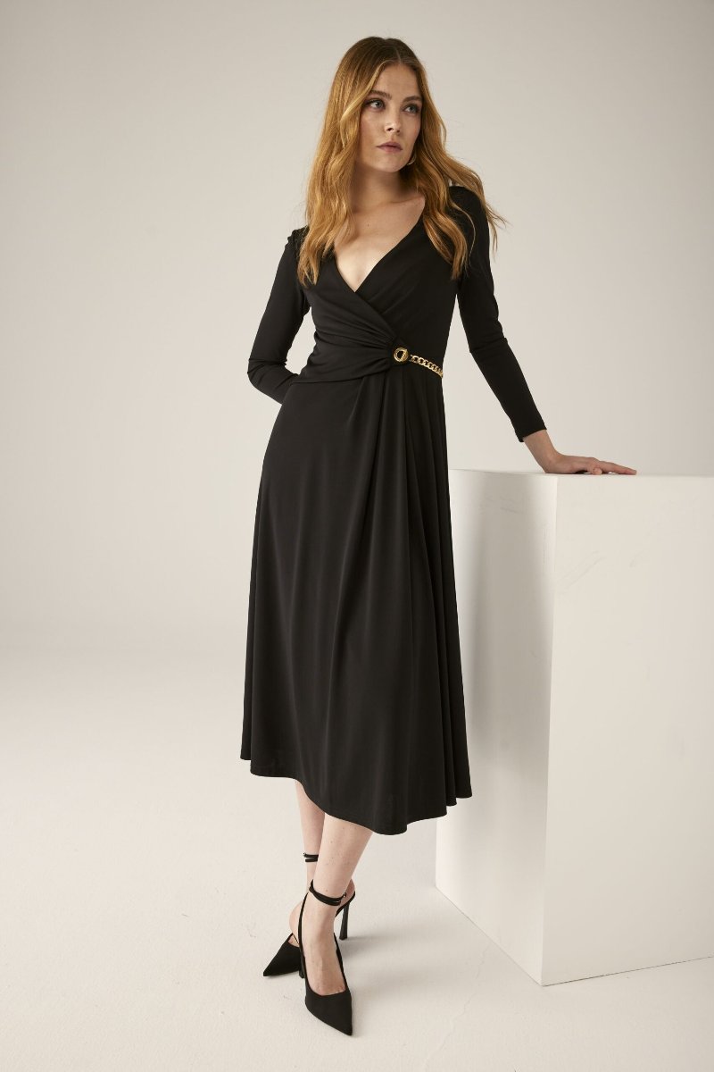 Vestido de fiesta midi cadena