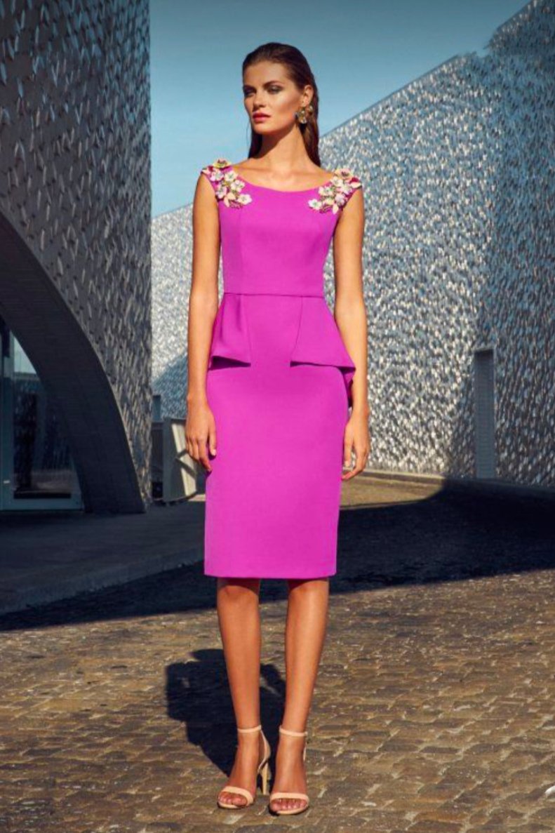 Vestido de fiesta Carla peplum